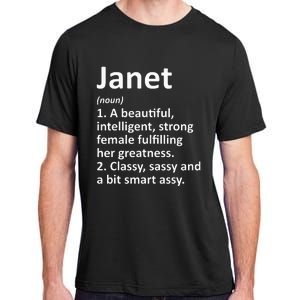 Janet Definition Personalized Name Funny Christmas Gift Adult ChromaSoft Performance T-Shirt