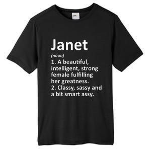 Janet Definition Personalized Name Funny Christmas Gift Tall Fusion ChromaSoft Performance T-Shirt