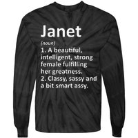 Janet Definition Personalized Name Funny Christmas Gift Tie-Dye Long Sleeve Shirt