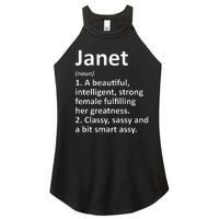 Janet Definition Personalized Name Funny Christmas Gift Women's Perfect Tri Rocker Tank