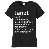 Janet Definition Personalized Name Funny Christmas Gift Women's T-Shirt