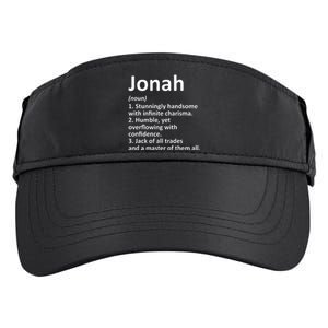 Jonah Definition Personalized Name Funny Birthday Gift Idea Adult Drive Performance Visor