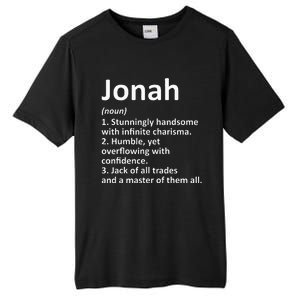 Jonah Definition Personalized Name Funny Birthday Gift Idea Tall Fusion ChromaSoft Performance T-Shirt