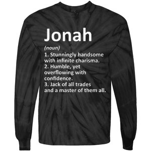 Jonah Definition Personalized Name Funny Birthday Gift Idea Tie-Dye Long Sleeve Shirt