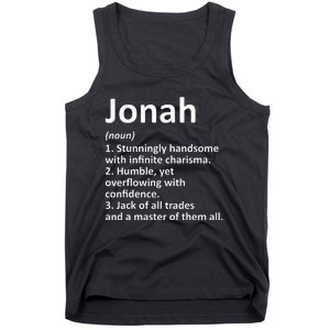 Jonah Definition Personalized Name Funny Birthday Gift Idea Tank Top