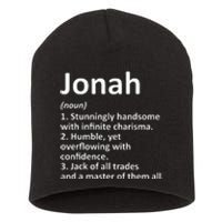 Jonah Definition Personalized Name Funny Birthday Gift Idea Short Acrylic Beanie