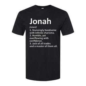 Jonah Definition Personalized Name Funny Birthday Gift Idea Softstyle CVC T-Shirt