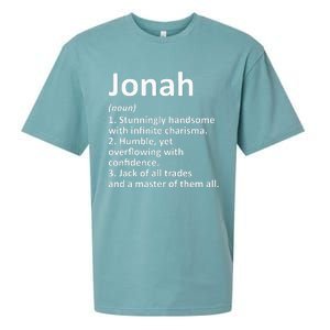 Jonah Definition Personalized Name Funny Birthday Gift Idea Sueded Cloud Jersey T-Shirt