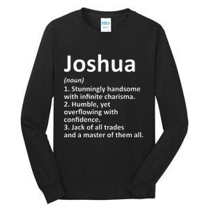 Joshua Definition Personalized Name Funny Birthday Gift Idea Tall Long Sleeve T-Shirt