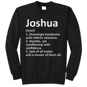 Joshua Definition Personalized Name Funny Birthday Gift Idea Tall Sweatshirt