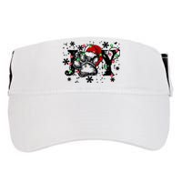 Joy Dog Paw Print Merry Christmas Dog Lover Gift Adult Drive Performance Visor