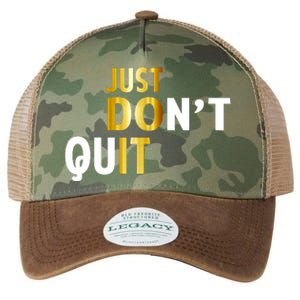 Just Don't Quit Encouraging Legacy Tie Dye Trucker Hat