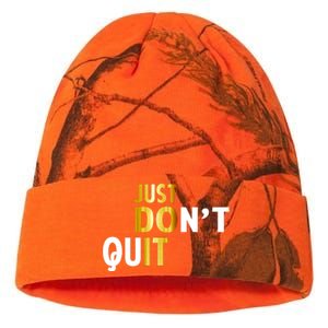 Just Don't Quit Encouraging Kati Licensed 12" Camo Beanie