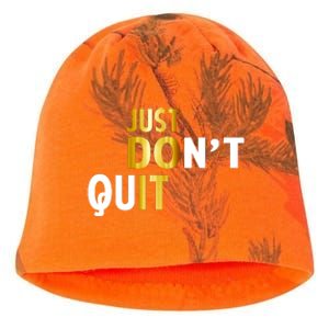 Just Don't Quit Encouraging Kati - Camo Knit Beanie