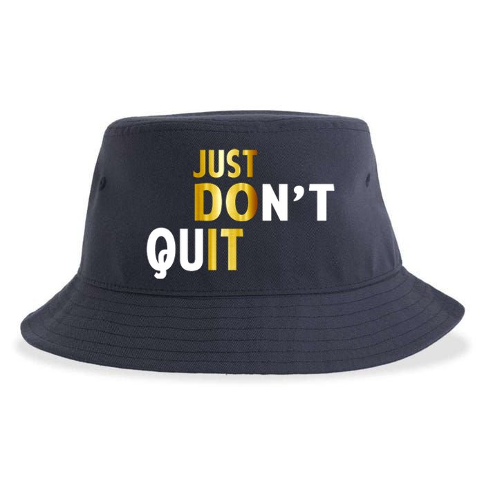 Just Don't Quit Encouraging Sustainable Bucket Hat