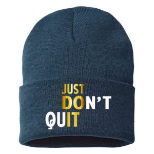 Just Don't Quit Encouraging Sustainable Knit Beanie