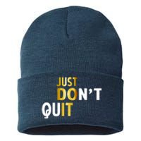 Just Don't Quit Encouraging Sustainable Knit Beanie