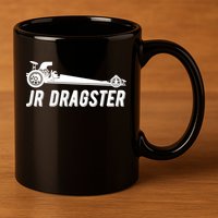 Jr Dragster Racing Car Driving Racer Drag Racing Gift 11oz C Handle Ceramic Mug