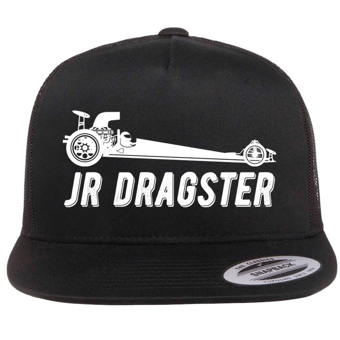 Jr Dragster Racing Car Driving Racer Drag Racing Gift Flat Bill Trucker Hat