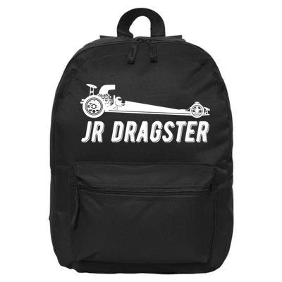 Jr Dragster Racing Car Driving Racer Drag Racing Gift 16 in Basic Backpack