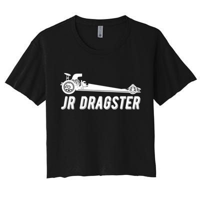 Jr Dragster Racing Car Driving Racer Drag Racing Gift Women's Crop Top Tee