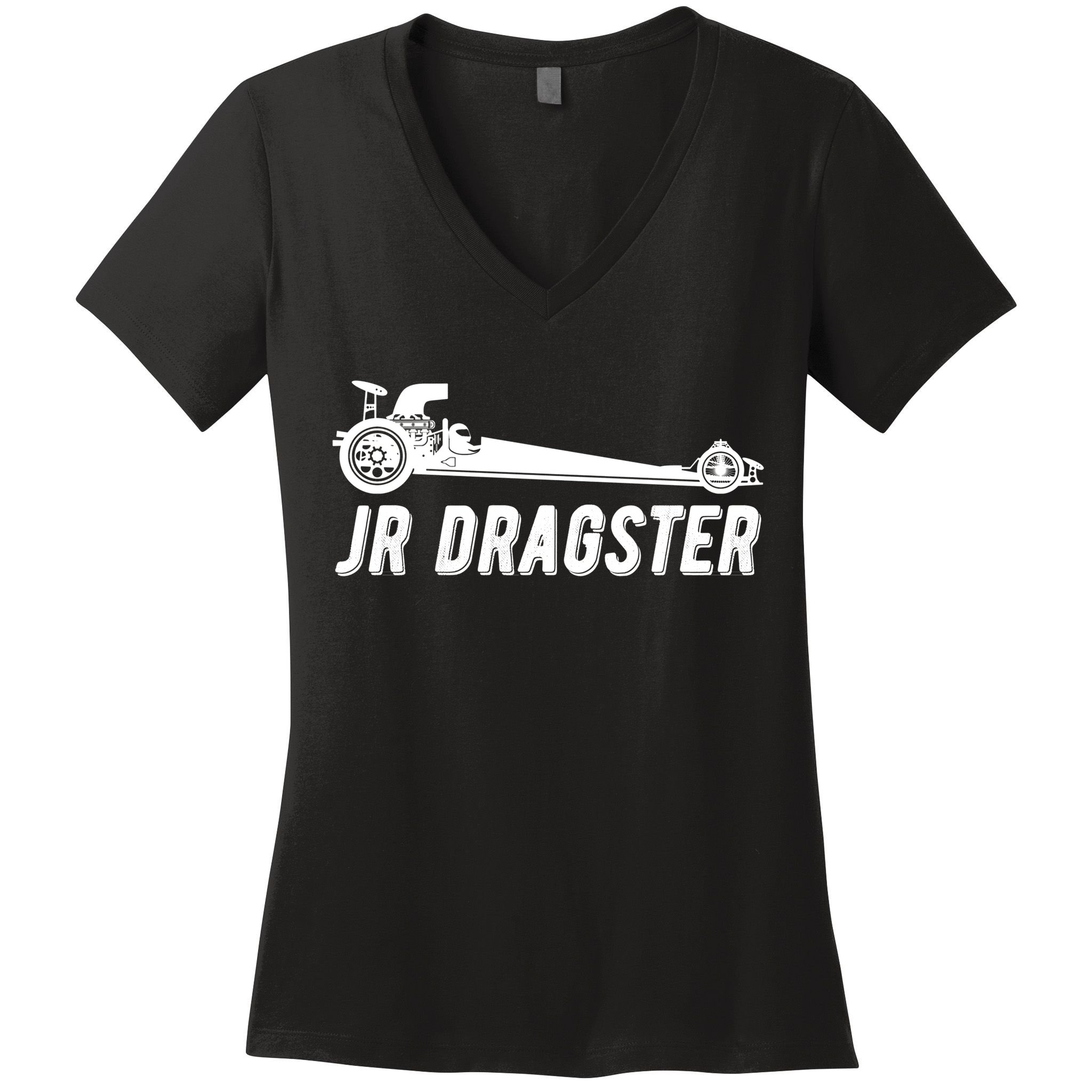 Jr Dragster Racing Car Driving Racer Drag Racing Gift Women's V-Neck T-Shirt