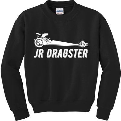 Jr Dragster Racing Car Driving Racer Drag Racing Gift Kids Sweatshirt