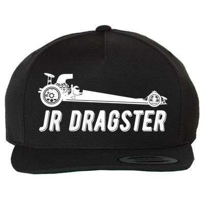 Jr Dragster Racing Car Driving Racer Drag Racing Gift Wool Snapback Cap