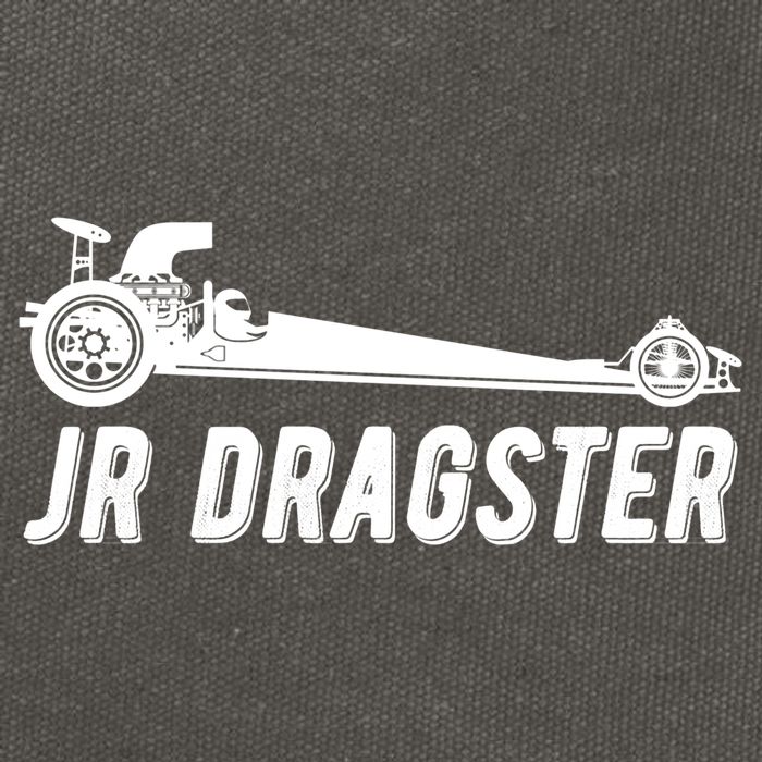 Jr Dragster Racing Car Driving Racer Drag Racing Gift Cotton Canvas Backpack