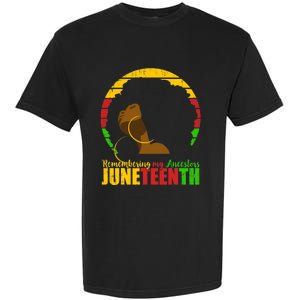 Juneteenth Design Remembering My Ancestors Black Freedom Garment-Dyed Heavyweight T-Shirt