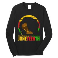 Juneteenth Design Remembering My Ancestors Black Freedom Long Sleeve Shirt