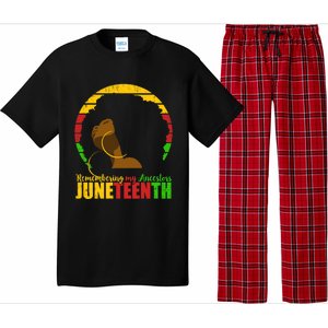 Juneteenth Design Remembering My Ancestors Black Freedom Pajama Set