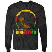 Juneteenth Design Remembering My Ancestors Black Freedom Tie-Dye Long Sleeve Shirt