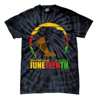 Juneteenth Design Remembering My Ancestors Black Freedom Tie-Dye T-Shirt