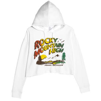 John Denver Rocky Mountain High Crop Fleece Hoodie