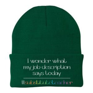 Job Description Substitute Teacher Knit Cap Winter Beanie