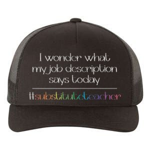 Job Description Substitute Teacher Yupoong Adult 5-Panel Trucker Hat