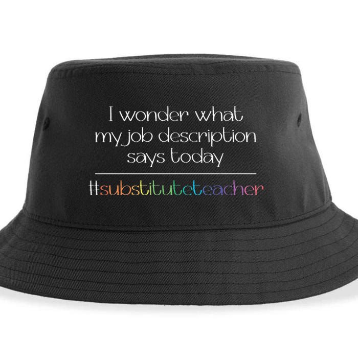 Job Description Substitute Teacher Sustainable Bucket Hat