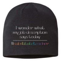 Job Description Substitute Teacher Sustainable Beanie