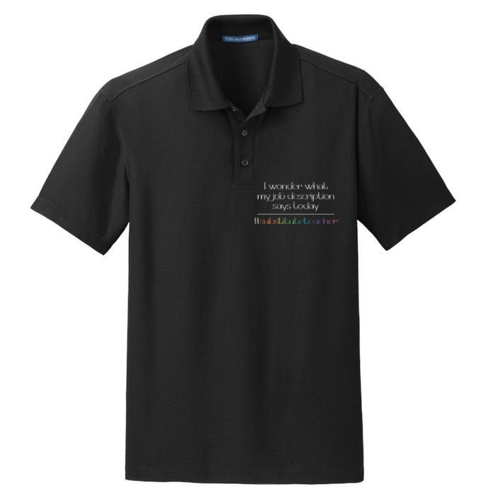 Job Description Substitute Teacher Dry Zone Grid Polo