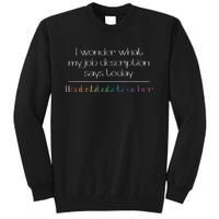 Job Description Substitute Teacher Tall Sweatshirt