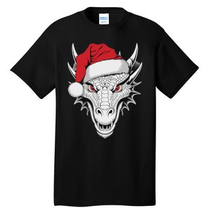 Joyful Dragon Santa On Dragon Christmas Tall T-Shirt