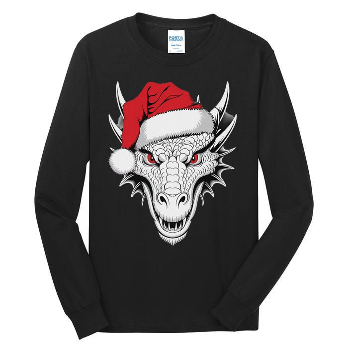 Joyful Dragon Santa On Dragon Christmas Tall Long Sleeve T-Shirt