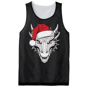 Joyful Dragon Santa On Dragon Christmas Mesh Reversible Basketball Jersey Tank