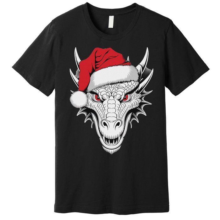 Joyful Dragon Santa On Dragon Christmas Premium T-Shirt