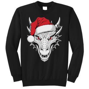 Joyful Dragon Santa On Dragon Christmas Tall Sweatshirt