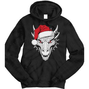 Joyful Dragon Santa On Dragon Christmas Tie Dye Hoodie