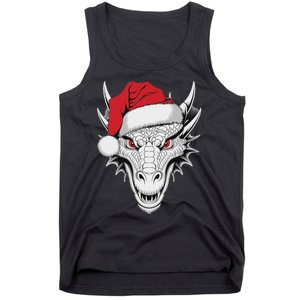 Joyful Dragon Santa On Dragon Christmas Tank Top