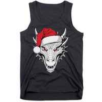 Joyful Dragon Santa On Dragon Christmas Tank Top