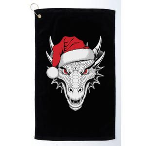 Joyful Dragon Santa On Dragon Christmas Platinum Collection Golf Towel